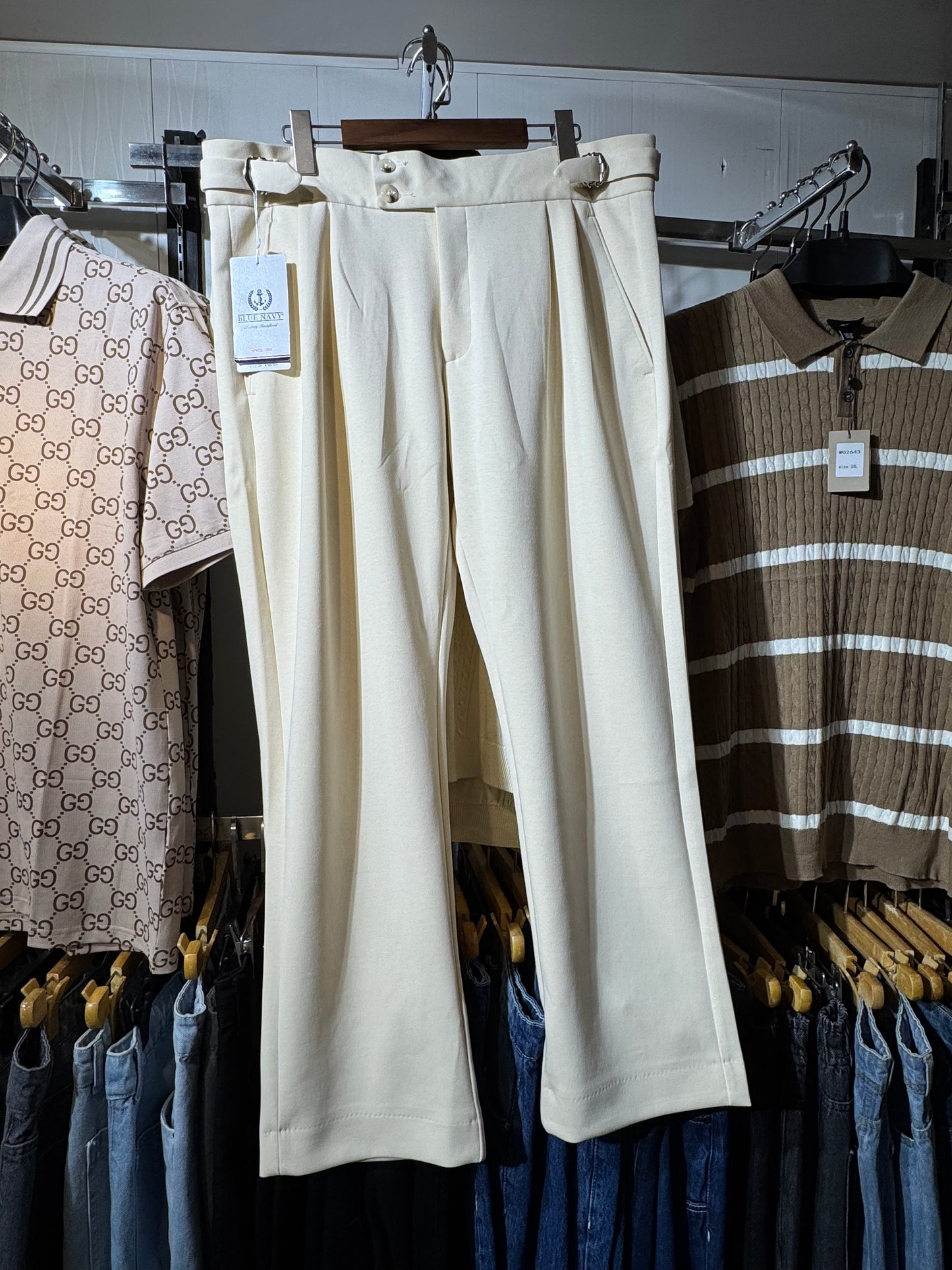 Cream colour Gurkha pant