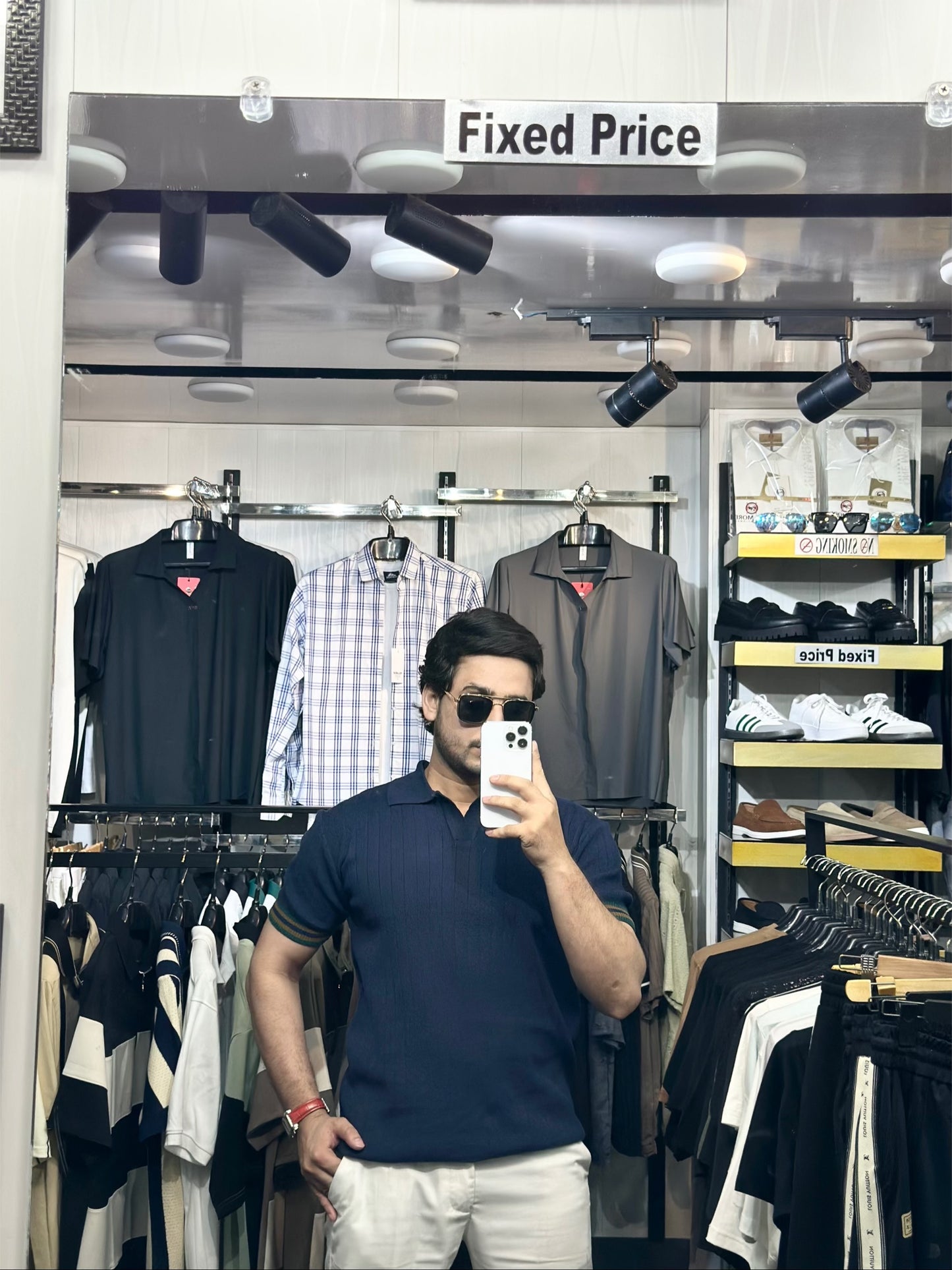 italian style ribbed knit polo shirt
