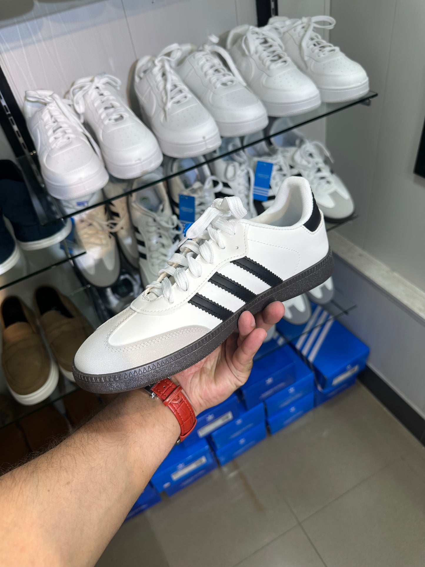 Adidas  samba black stripes