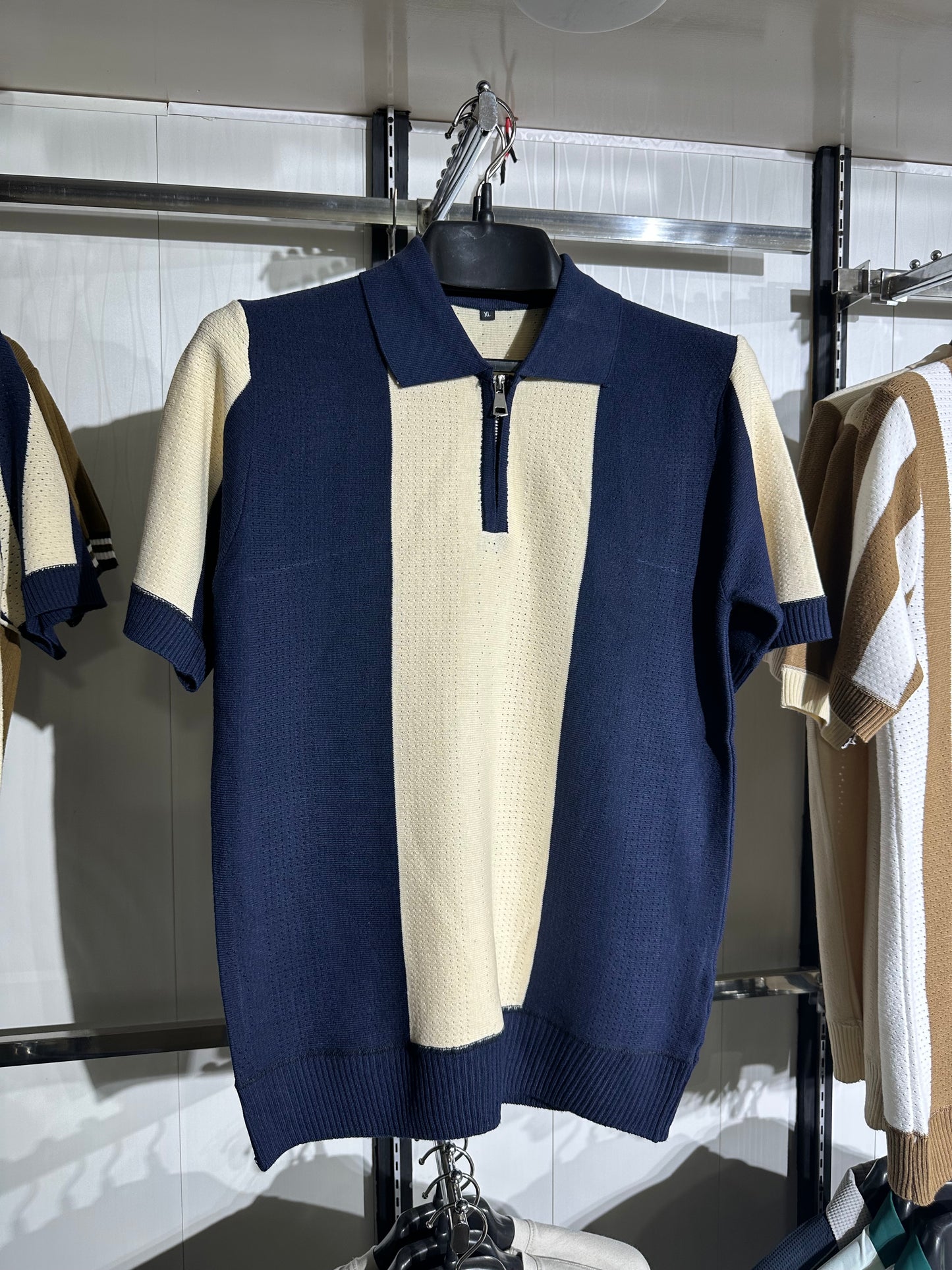 knitted polo shirt