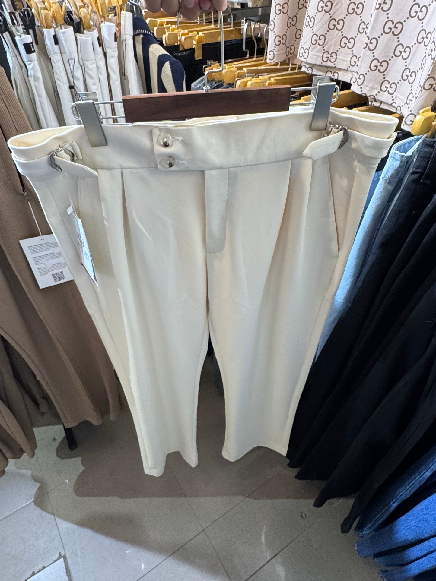 Cream colour Gurkha pant