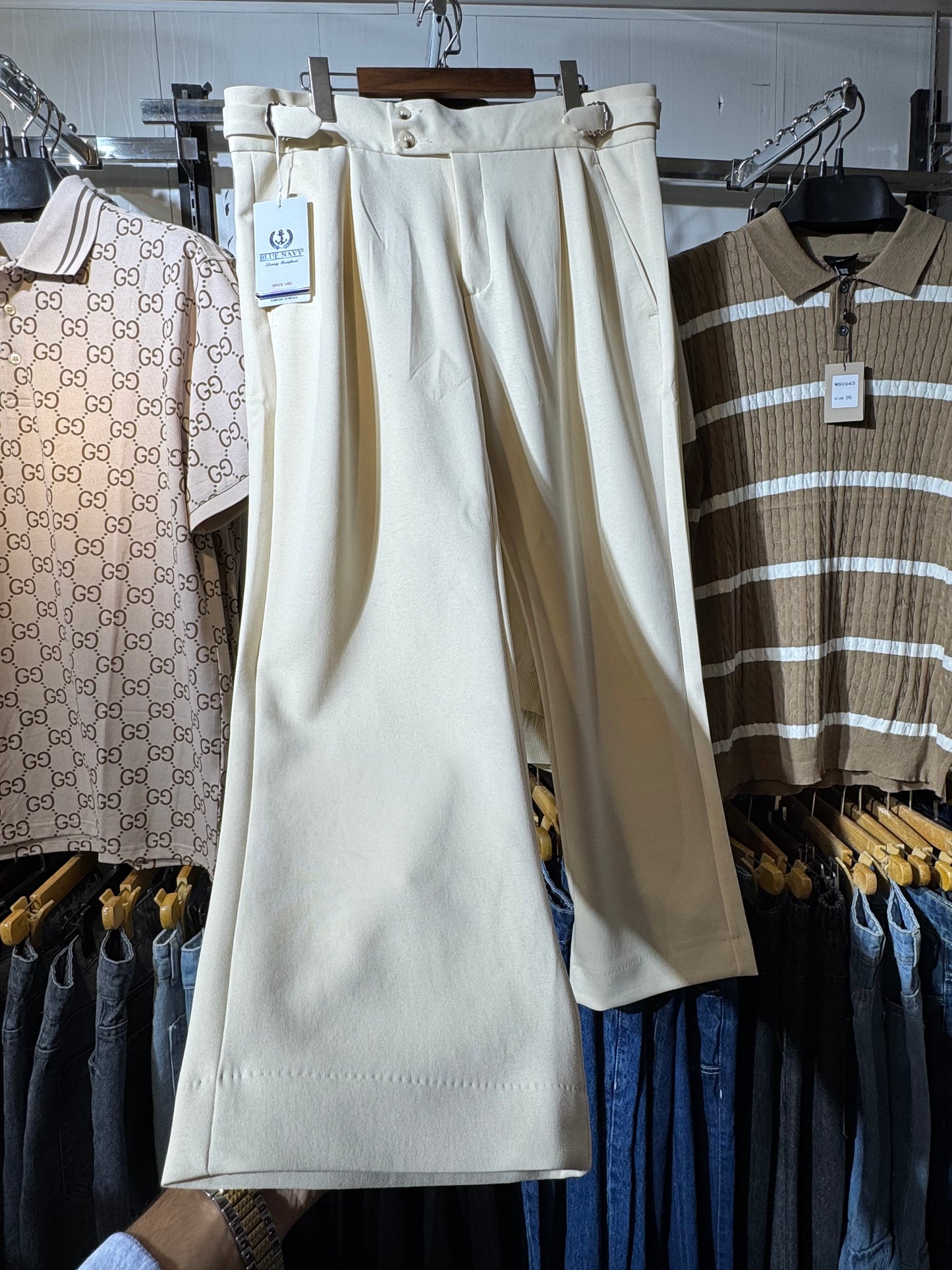 Cream colour Gurkha pant